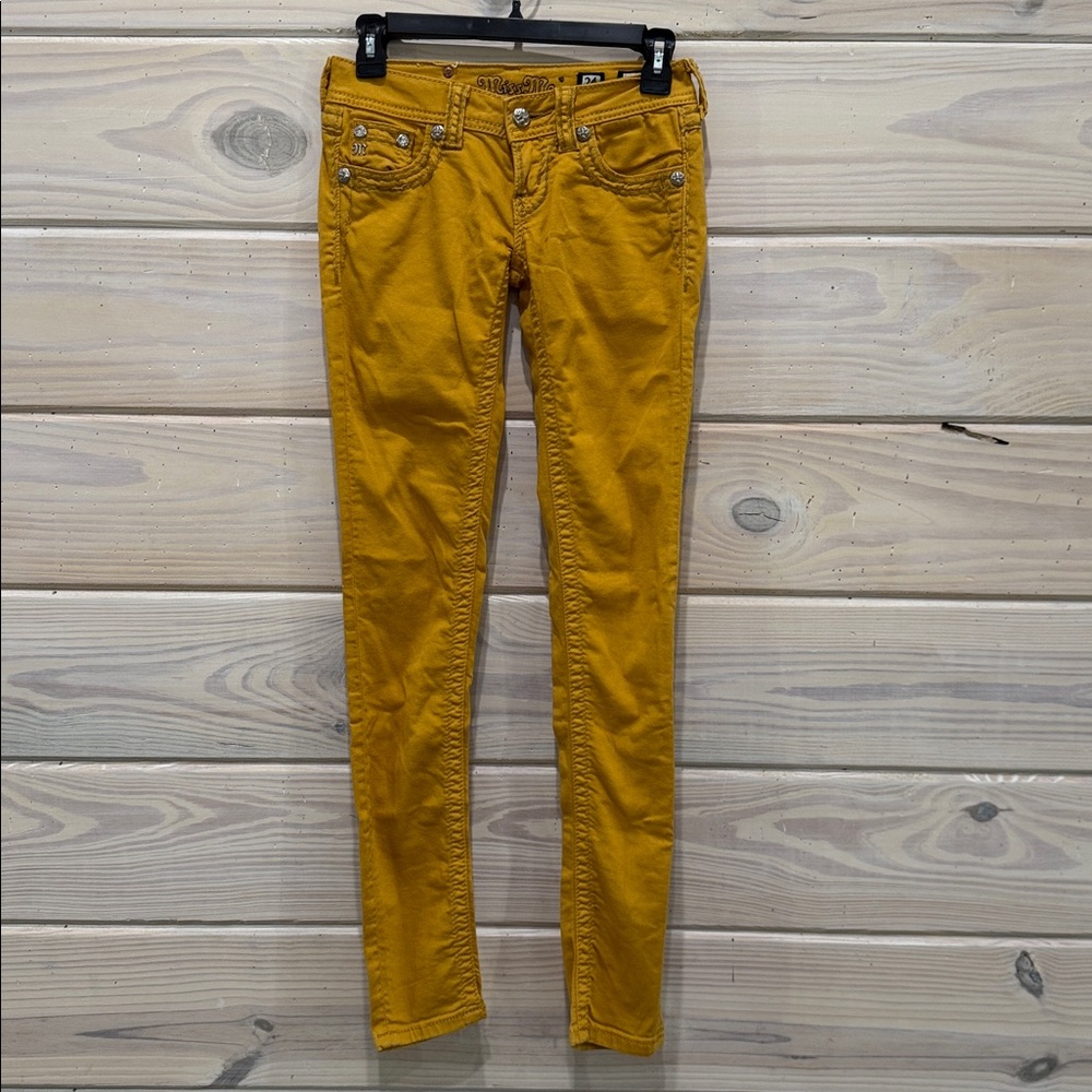 Miss Me Mustard Skinny Jeans